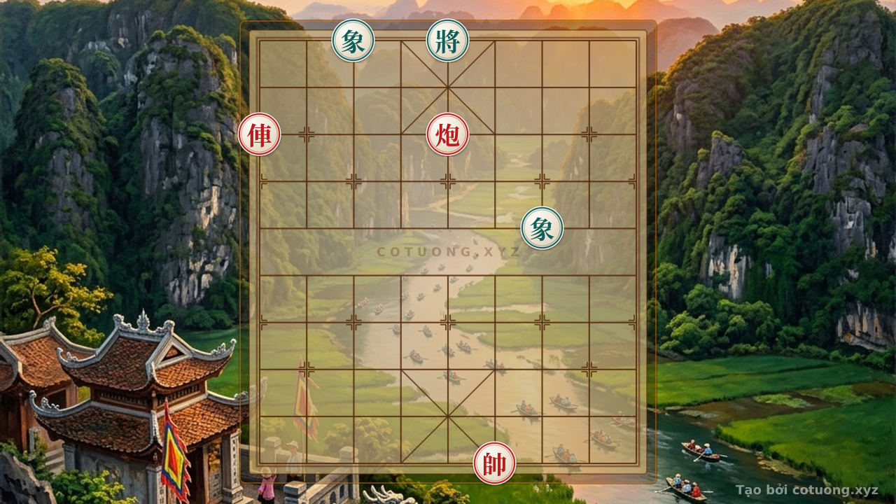 Thế cờ: The Red Chariot's Empty Cannon Move: A Strategy to Defeat the Black Elephant in the 'Isolated Red General' Formation — Cờ Tướng Online