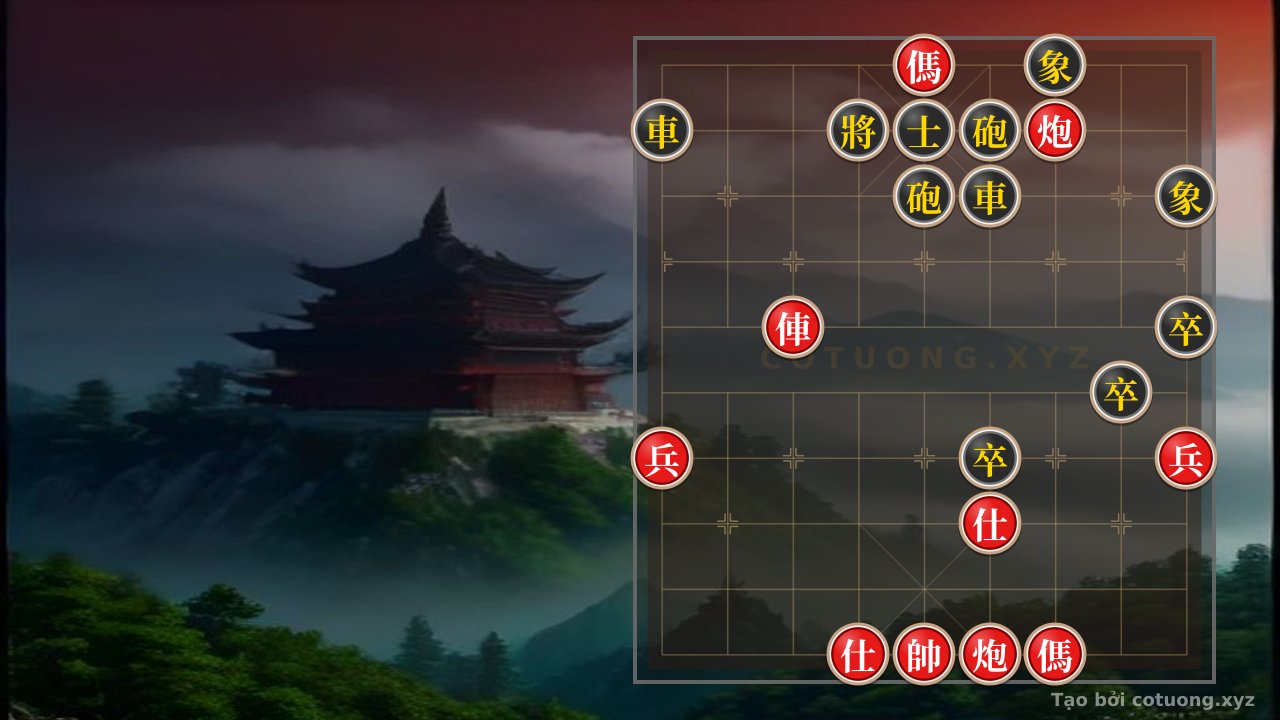 Thế cờ: Red Horse on File 5, Rank 10: The 'Killing Move' Plan of the Red Side in This Xiangqi Position — Cờ Tướng Online