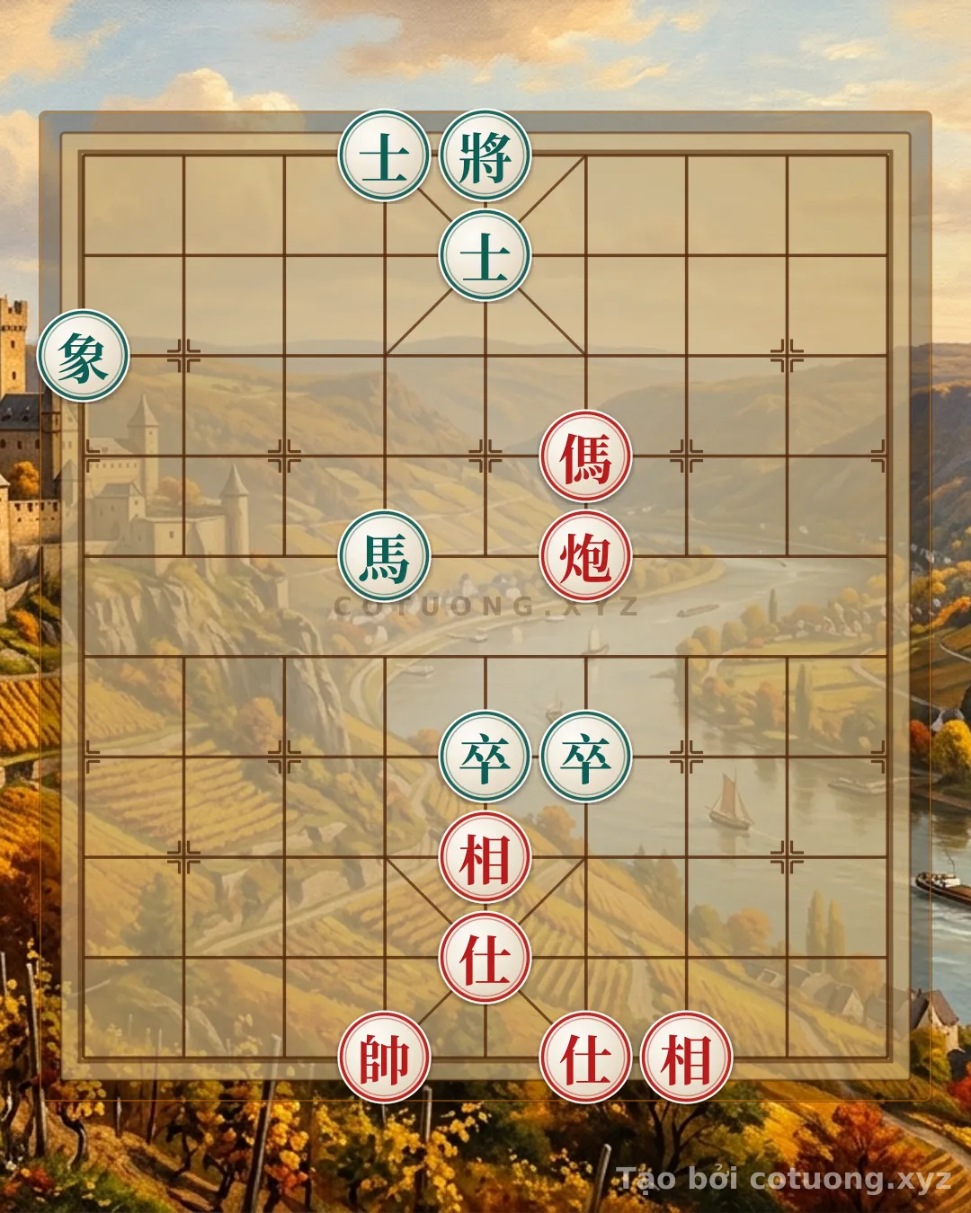 Challenge: The Mystery of the Board: Red Cannon on 4th Rank 6 - What's the Escape for Black? - Can you solve it?