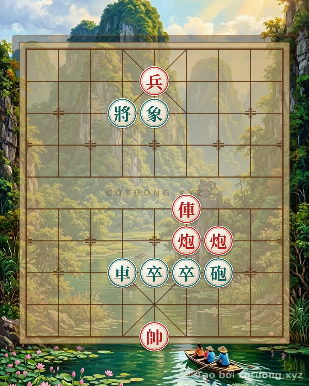 Thế cờ: Xiangqi: The Red Chariot Exposed on the 4th Rank 5 - Brutal Tactics for Beginners — Cờ Tướng Online