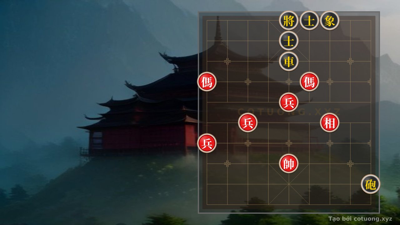 Thế cờ: The Ultimate Damage Strategy: Double Horse Piercing the Heart, Red Cannon Breaking the Ranks - The Ruthless Red Tactics — Cờ Tướng Online