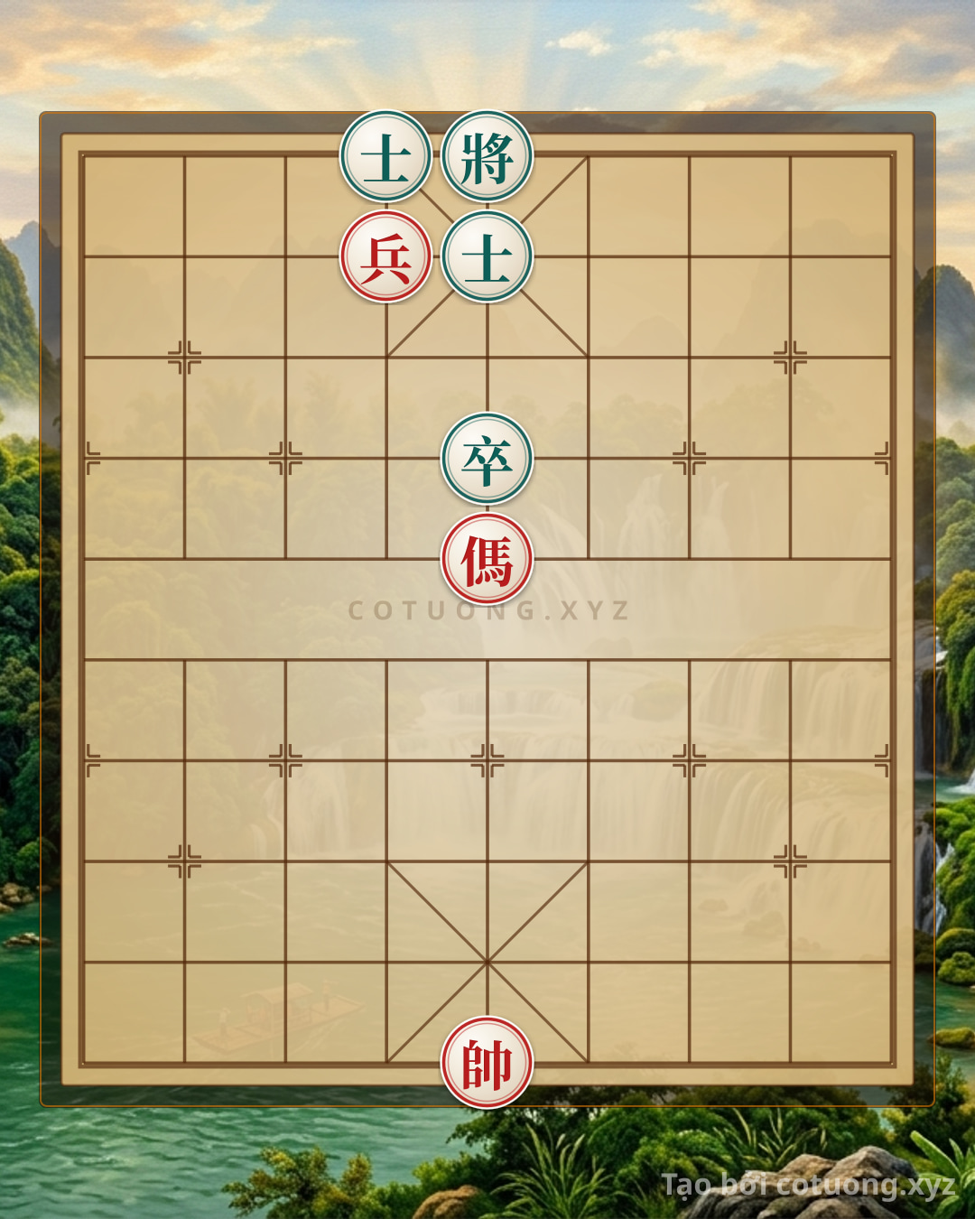 Challenge: The Secret of 'Defensive Counterattack' in the Xiangqi Position with Black's Double Elephants: 