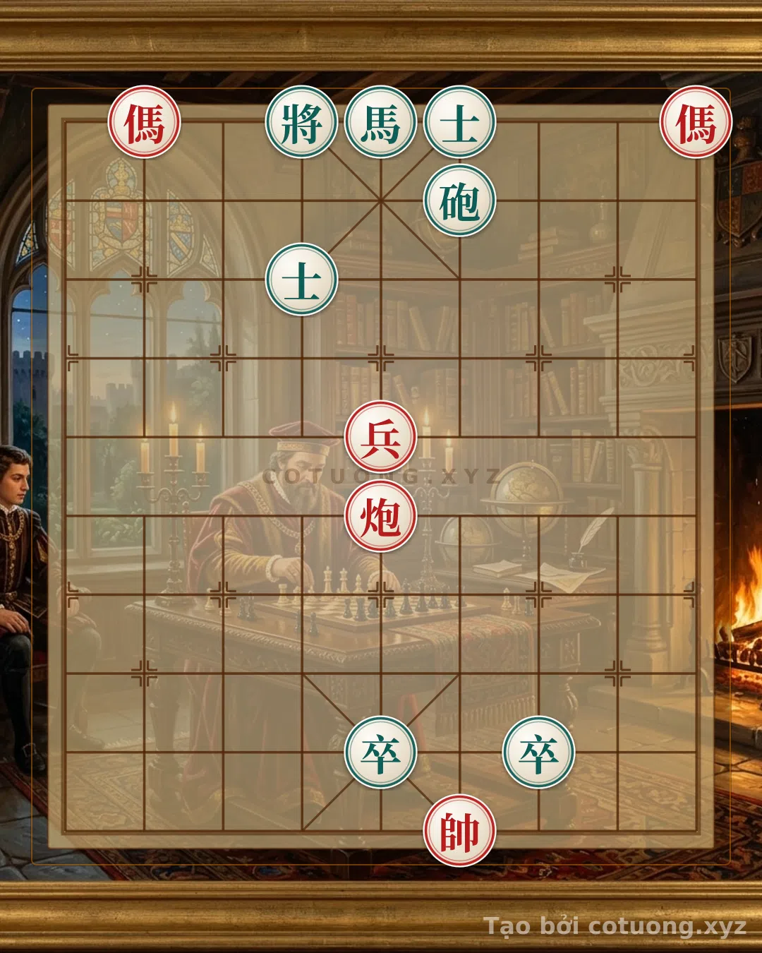 Thế cờ: Defensive Counterattack: How to Parry the Red Horse's Opening Move on File 1, Rank 10 in Xiangqi — Cờ Tướng Online
