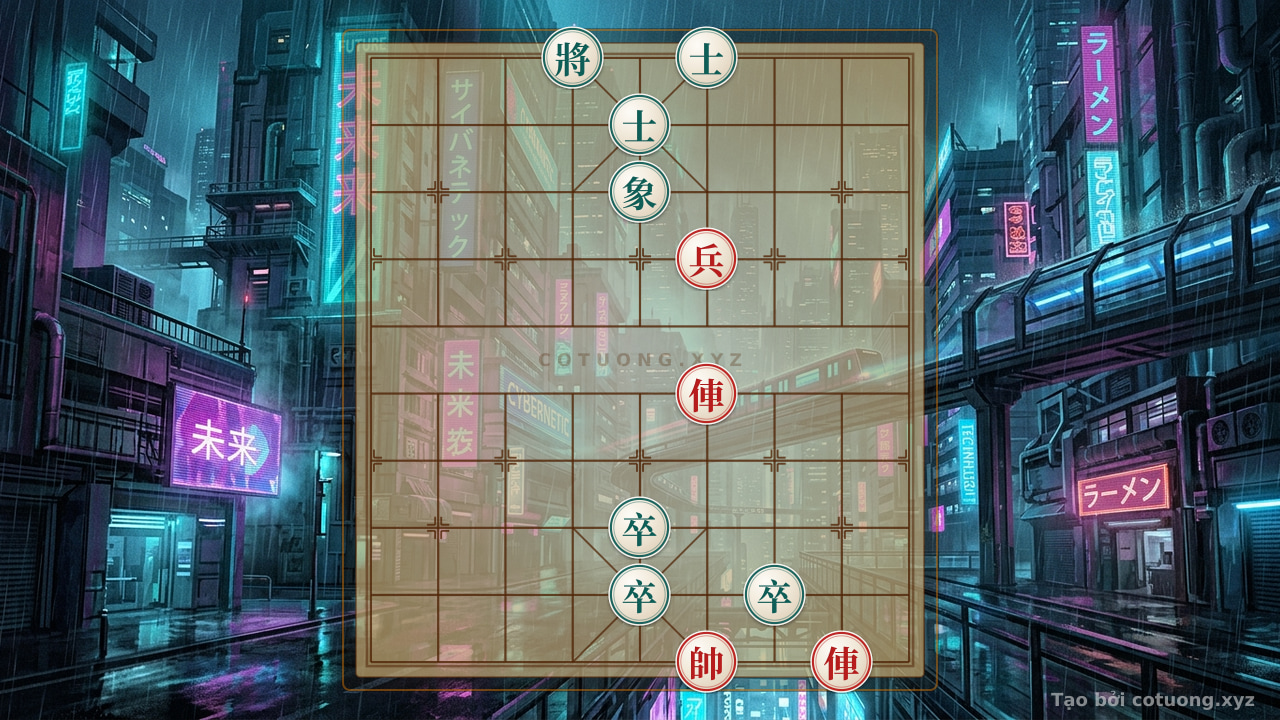 Thế cờ: Xiangqi: Red's Crushing Strategy Breaks the Black Formation — Cờ Tướng Online