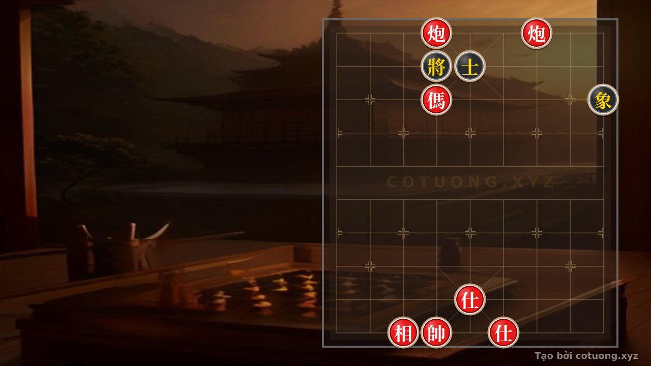 Thế cờ: A Simple Yet Bloody Xiangqi Setup: 