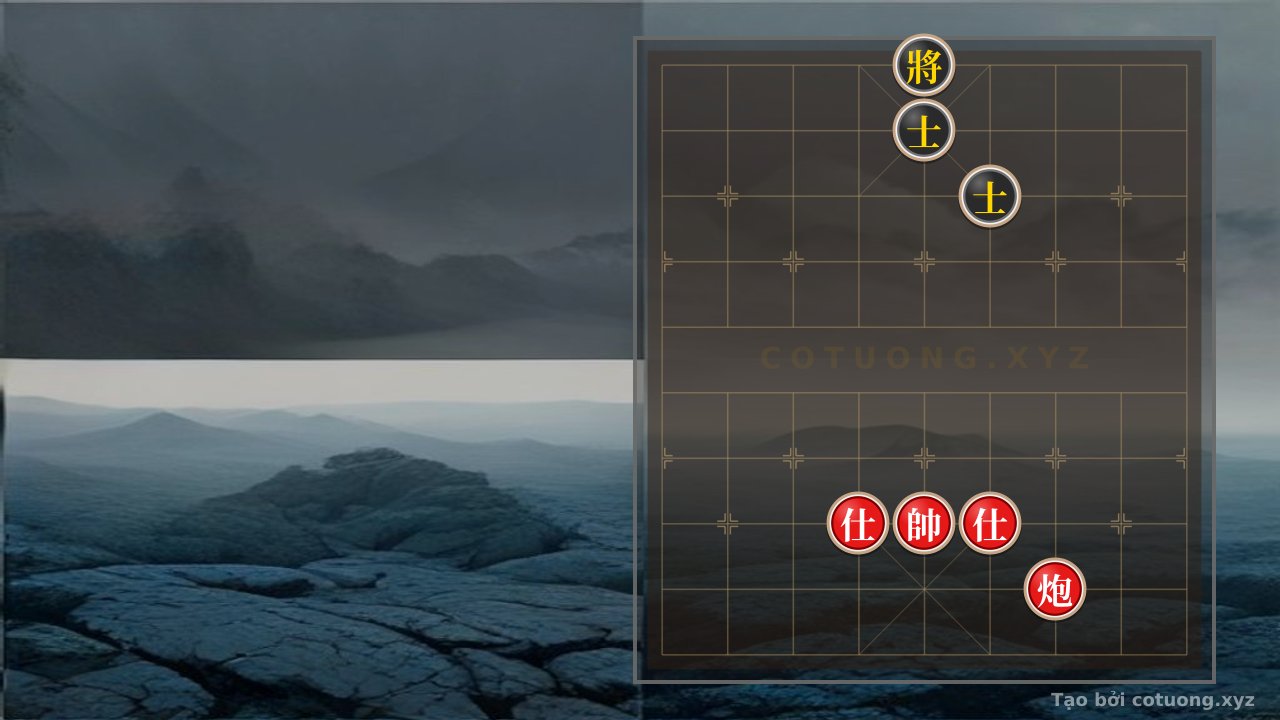 Thế cờ: Red General: Strategic Trap with the Cannon on File 3 Rank 2 — Cờ Tướng Online
