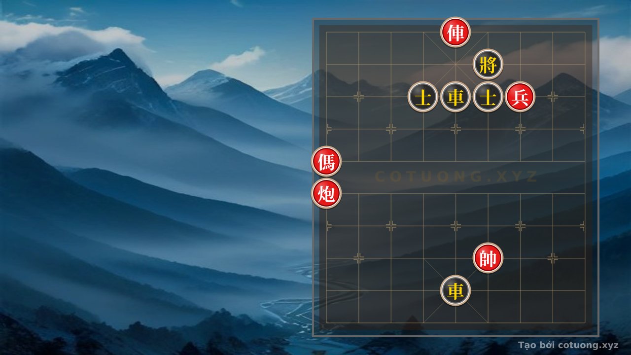 Thế cờ: Red General: Defensive Tactics When the Black Chariot Retreats to File 5 — Cờ Tướng Online