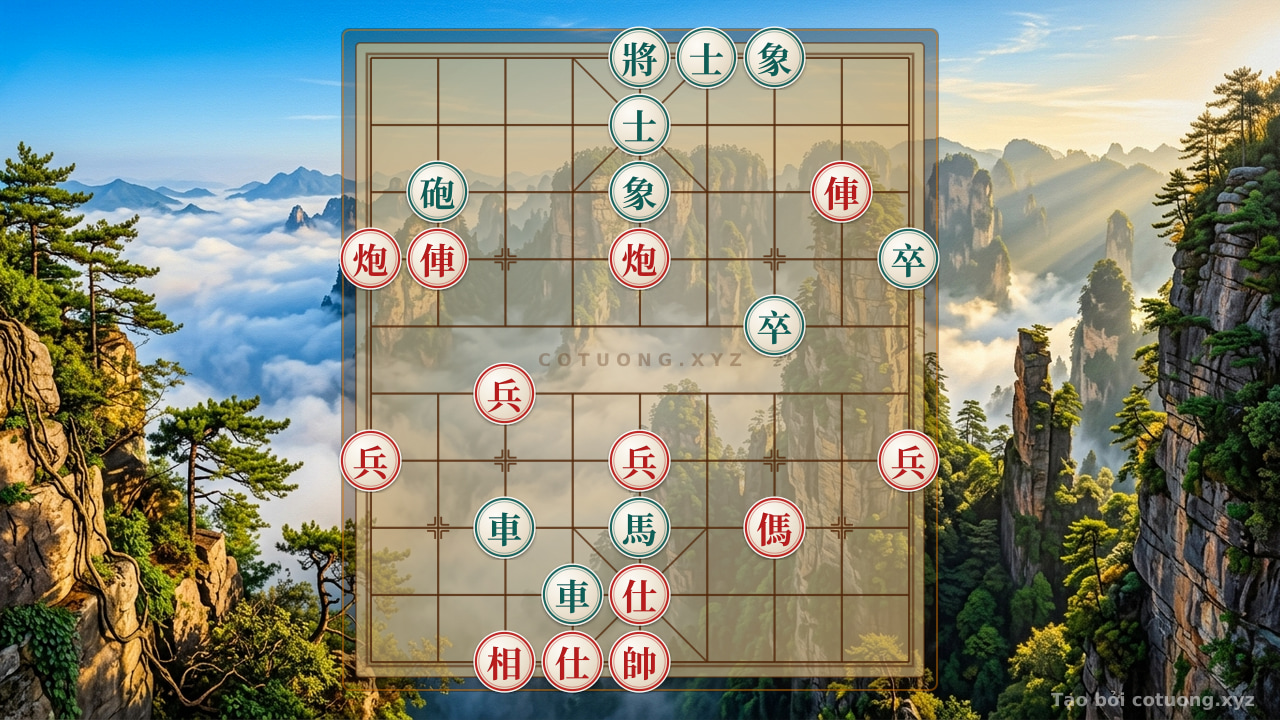Thế cờ: Xiangqi: Strategy for Red Chariot Exposed on Row 8 - Tips from Xich Bi — Cờ Tướng Online