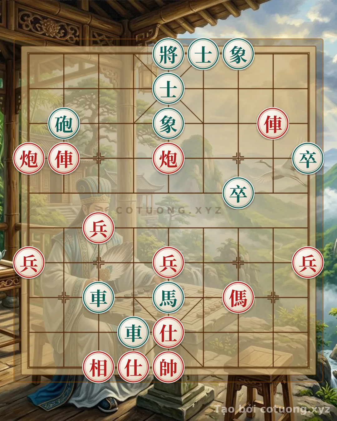 Challenge: Xiangqi: Strategy for Red Chariot Exposed on Row 8 - Tips from Xich Bi - Can you solve it?