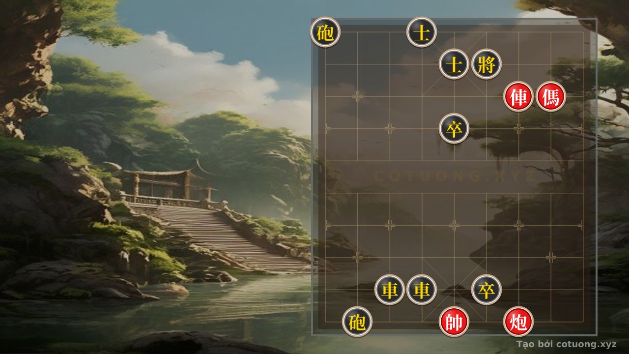 Thế cờ: Winning Secret: Rook Cannon Horse beats 2Rooks 2Cannons 2Pawns 2Advisors - Mystical Xiangqi Tactics — Cờ Tướng Online