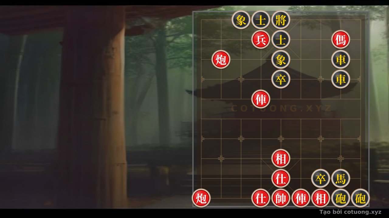 Thế cờ: Xiangqi Super Difficult: Red Chariot Directly Pierces Black Cannon - Who Will Win? — Cờ Tướng Online