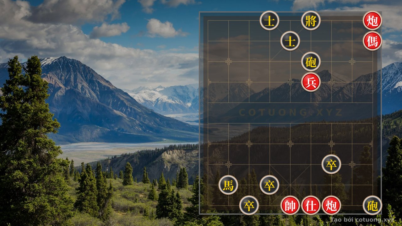 Thế cờ: Red General Chess: The 'Empty Cannon' Strategy Like the Battle of Bach Dang — Cờ Tướng Online