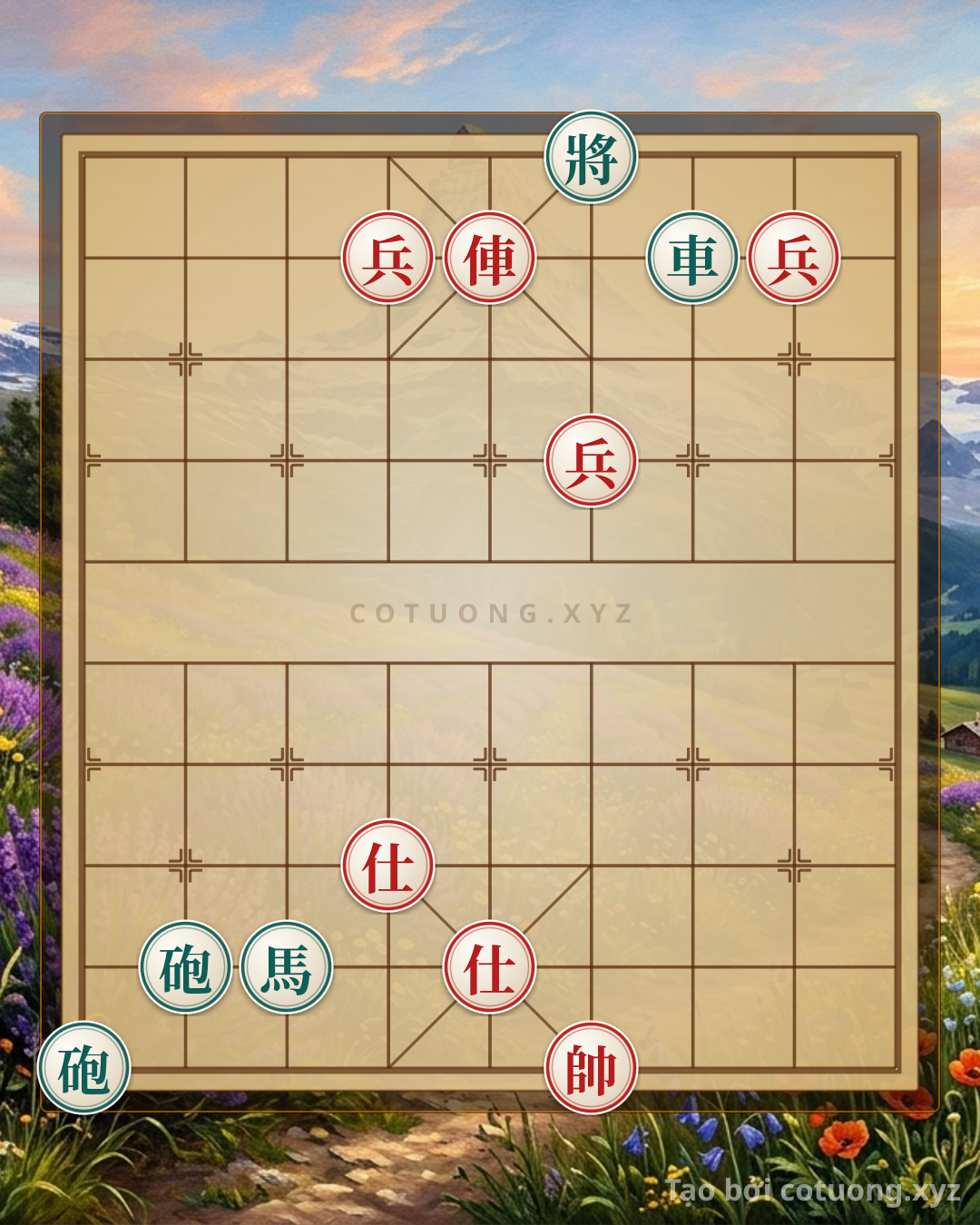 Challenge: Xiangqi: Defense Tips Against Double Black Horses - Can you solve it?