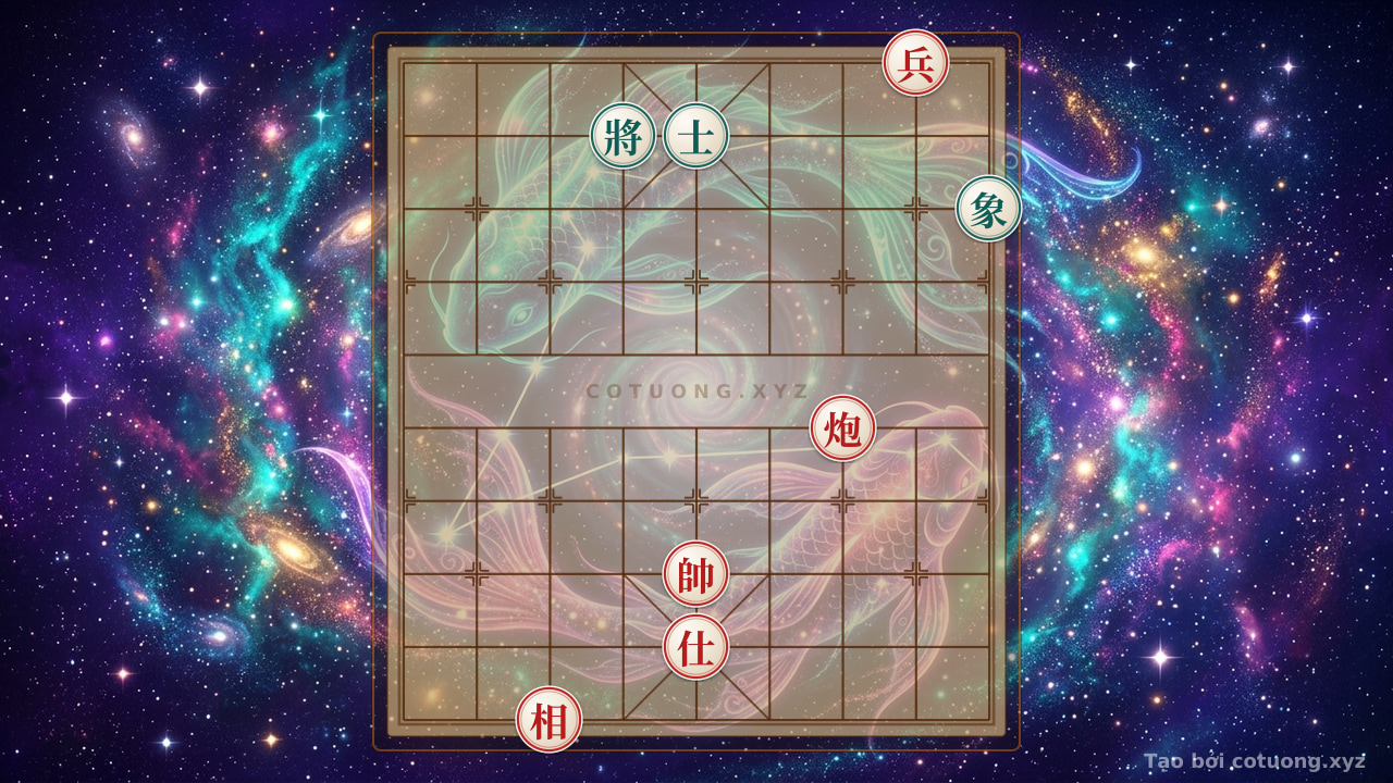 Thế cờ: The Enigma of the Board: The Red Pawn on File 2 and the Battle of Life and Death Between the Two Generals — Cờ Tướng Online