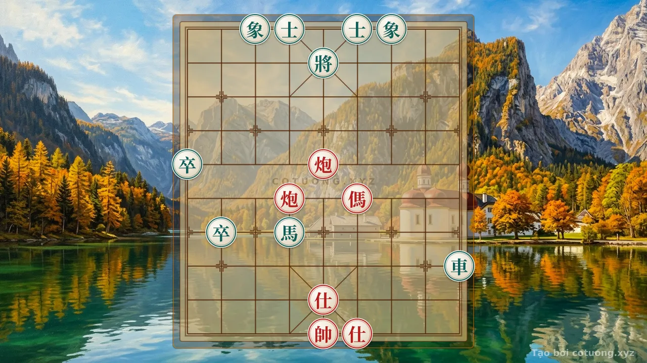 Thế cờ: The Psychological Secrets of Tense Xiangqi Battles: The Lone Black Chariot and the Threatening Red Cannon — Cờ Tướng Online