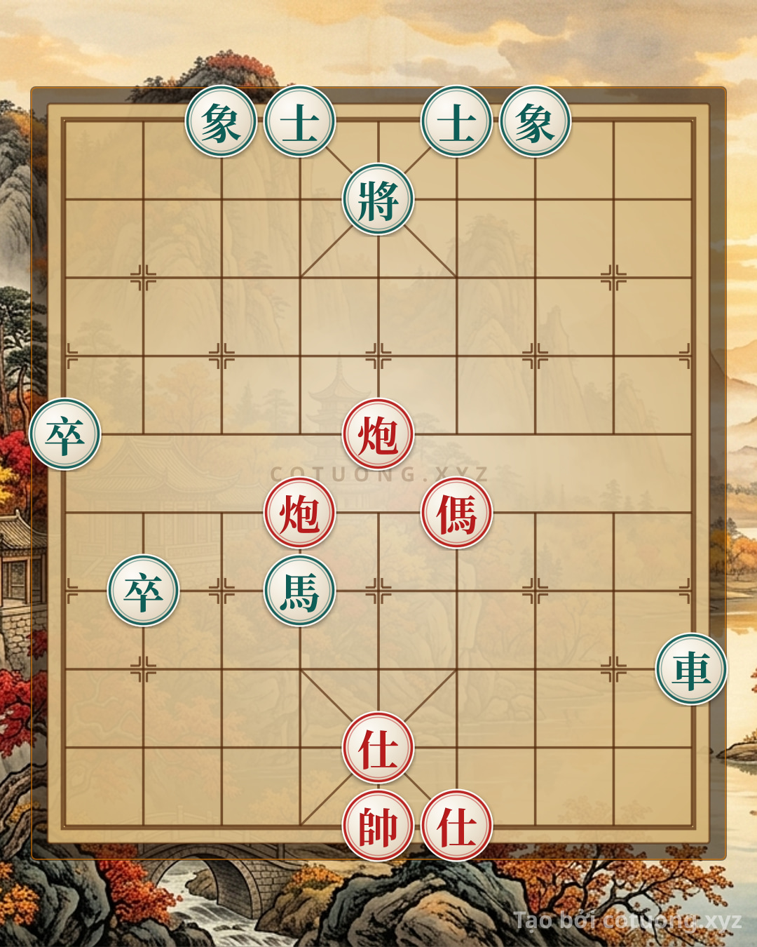 Challenge: The Psychological Secrets of Tense Xiangqi Battles: The Lone Black Chariot and the Threatening Red Cannon - Can you solve it?