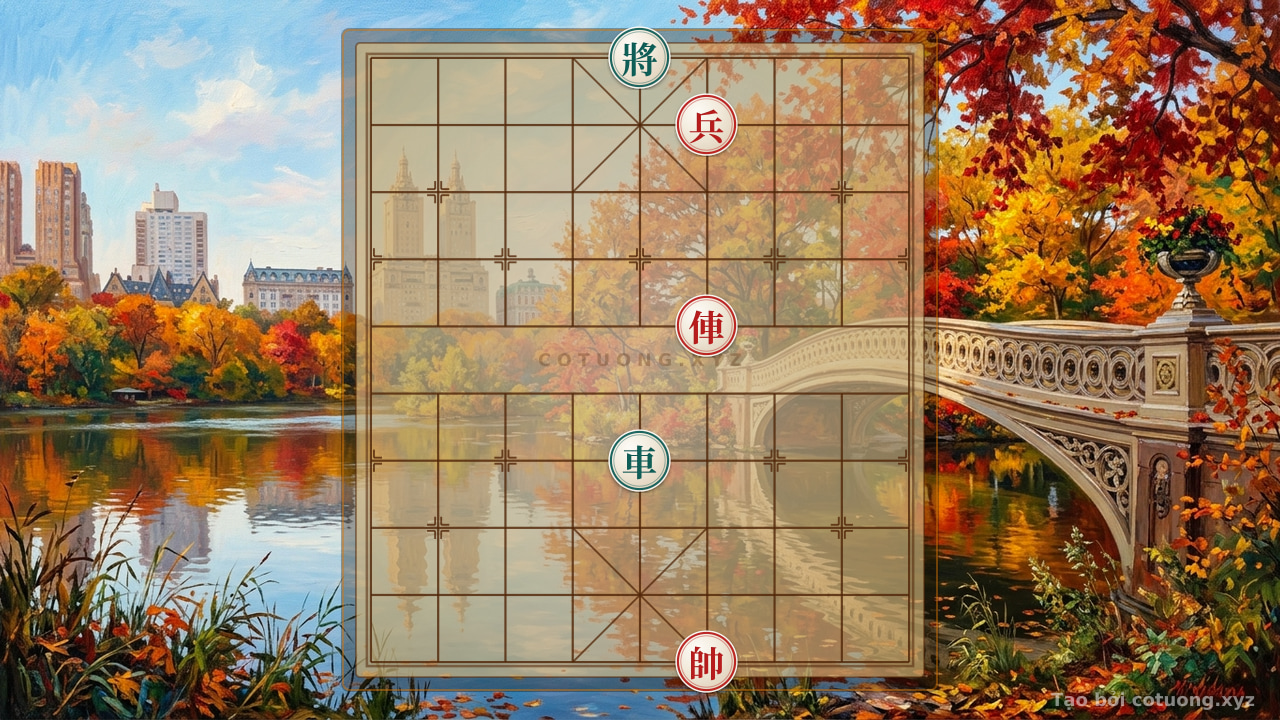 Thế cờ: Red General: The Tactics of Patience Breaking Black's Elephant in 5 Moves — Cờ Tướng Online