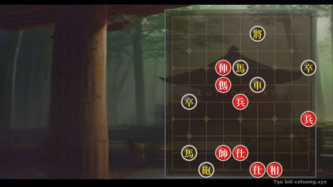 Thế cờ: The Hidden Trap: Red Rook vs. Black Cannon with Double Horses - Which Move Survives the Storm of Xiangqi? — Cờ Tướng Online