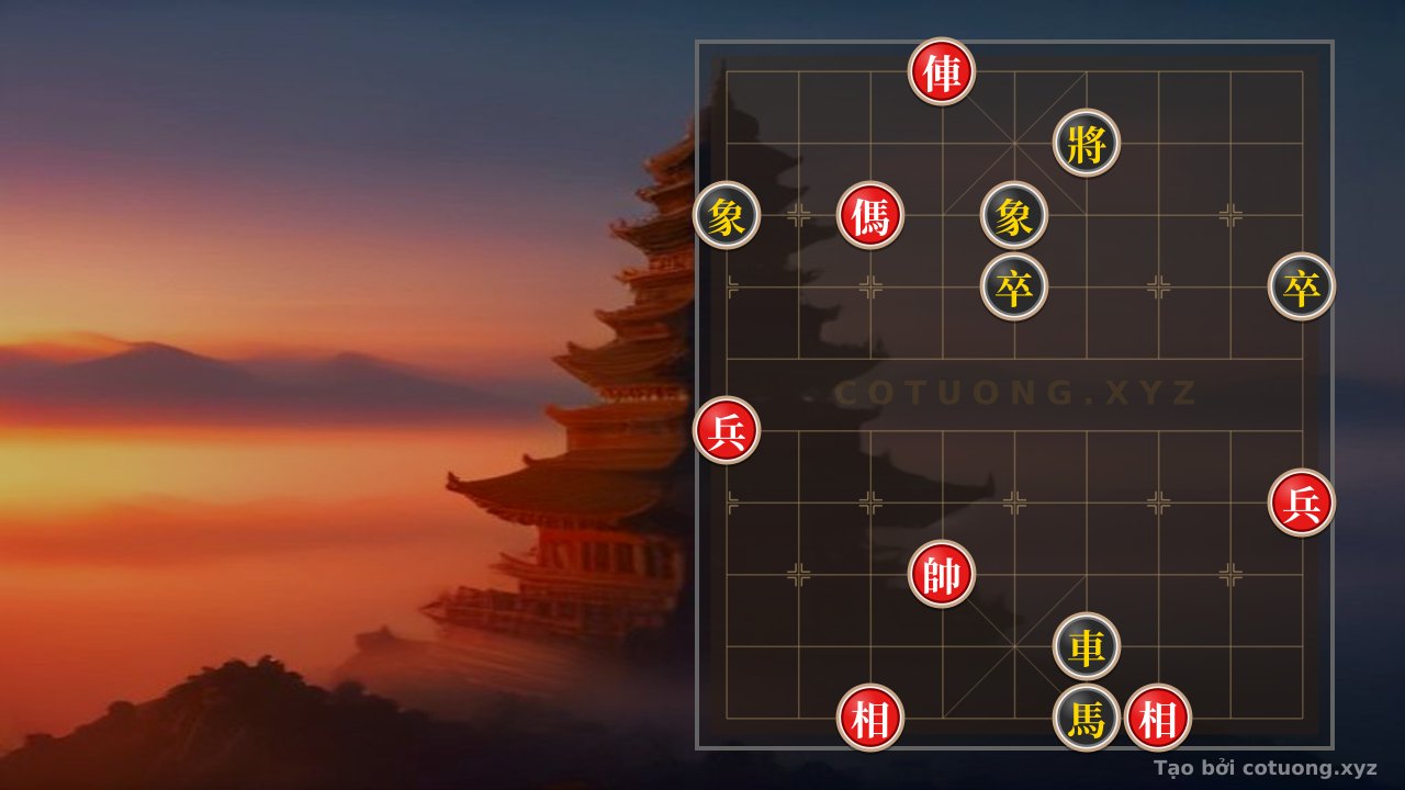 Thế cờ: Thế cờ 'Song mã giao chân' - Cảnh báo âm mưu của Đỏ trong ván đấu cấp 1/10 — Cờ Tướng Online