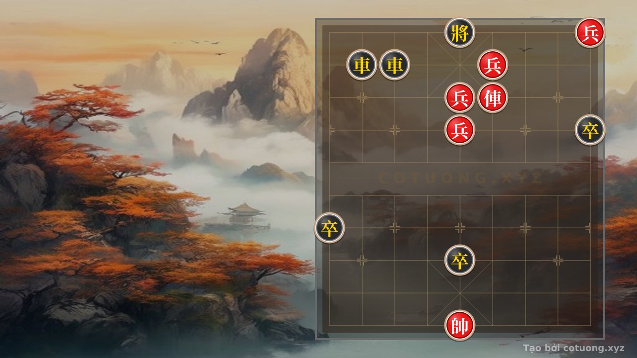 Thế cờ: Xiangqi Master's Secret: The Single Chariot vs. Double Chariots with Four Pawns - When Counterattack Meets Peak Defense — Cờ Tướng Online