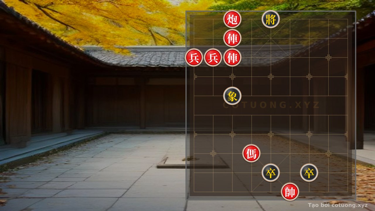 Thế cờ: The Bloody Formation: When the Pawn Takes the General's Burden — Cờ Tướng Online