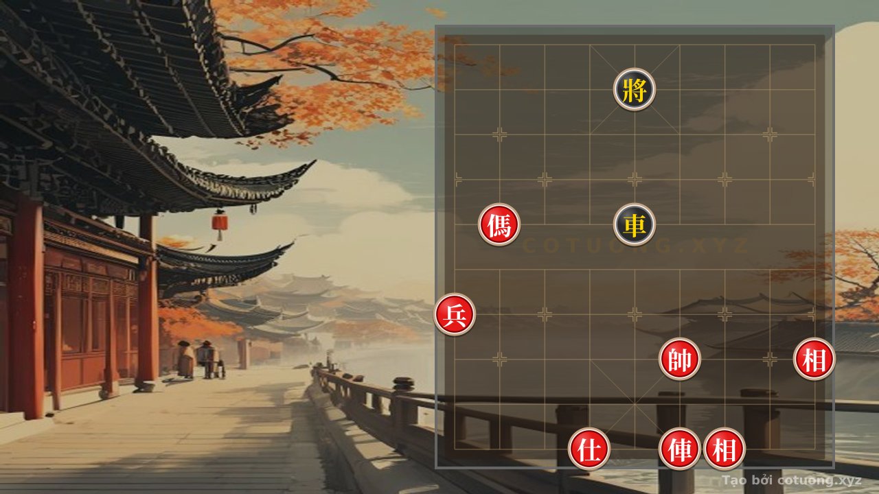 Thế cờ: The Cruel Endgame: Black General Exposed on Row 9, Black Rook Needs to Counterattack Swiftly — Cờ Tướng Online