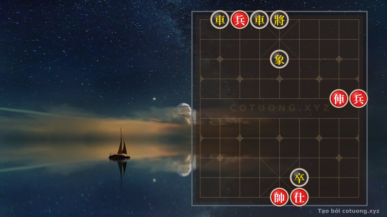 Thế cờ: 2 Red Chariots and Advisors Win Against 2 Black Chariots and Elephants: A Lesson in Tactical Moves from the Battle of Bạch Đằng — Cờ Tướng Online
