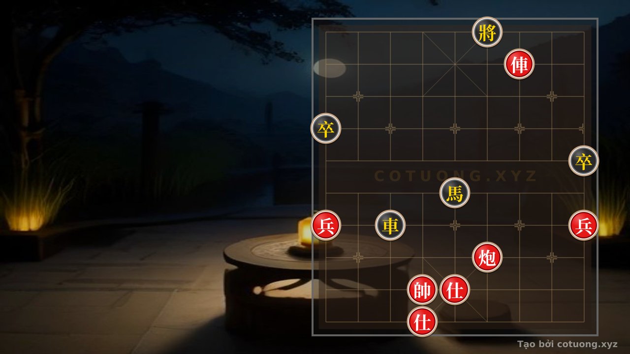 Thế cờ: The Ultimate Checkmate Manual: How the Red Rook Cannon Crushes the Black Horse Cannon in Two Moves - The Heartbreaking Move in Just One Note — Cờ Tướng Online