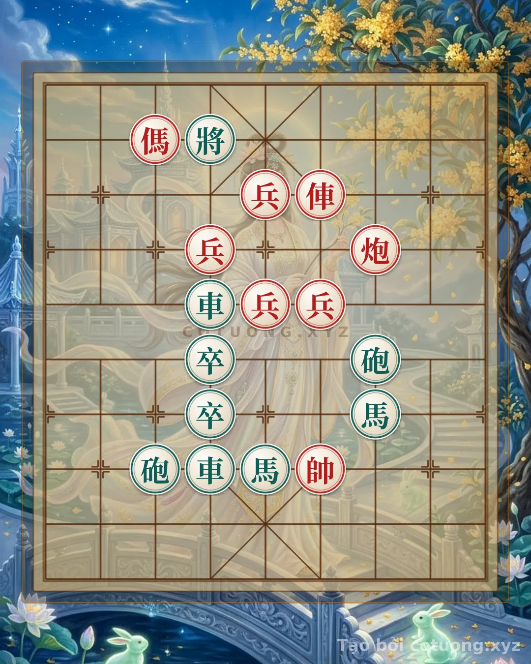 Thử Thách: Cờ Tướng Nghệ Thuật: Khi Xe Pháo Mã Bốn Chốt Quyết Đấu Với Song Xe Song Pháo - Bản Giao Hưởng Sắt Máu Lộ 4 - Bạn có thể giải được?