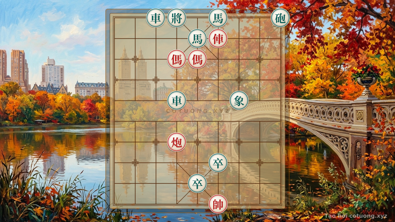 Thế cờ: Xiangqi: Red Strategy - Black Chariot on File 3 and Red Horse on File 5 — Cờ Tướng Online
