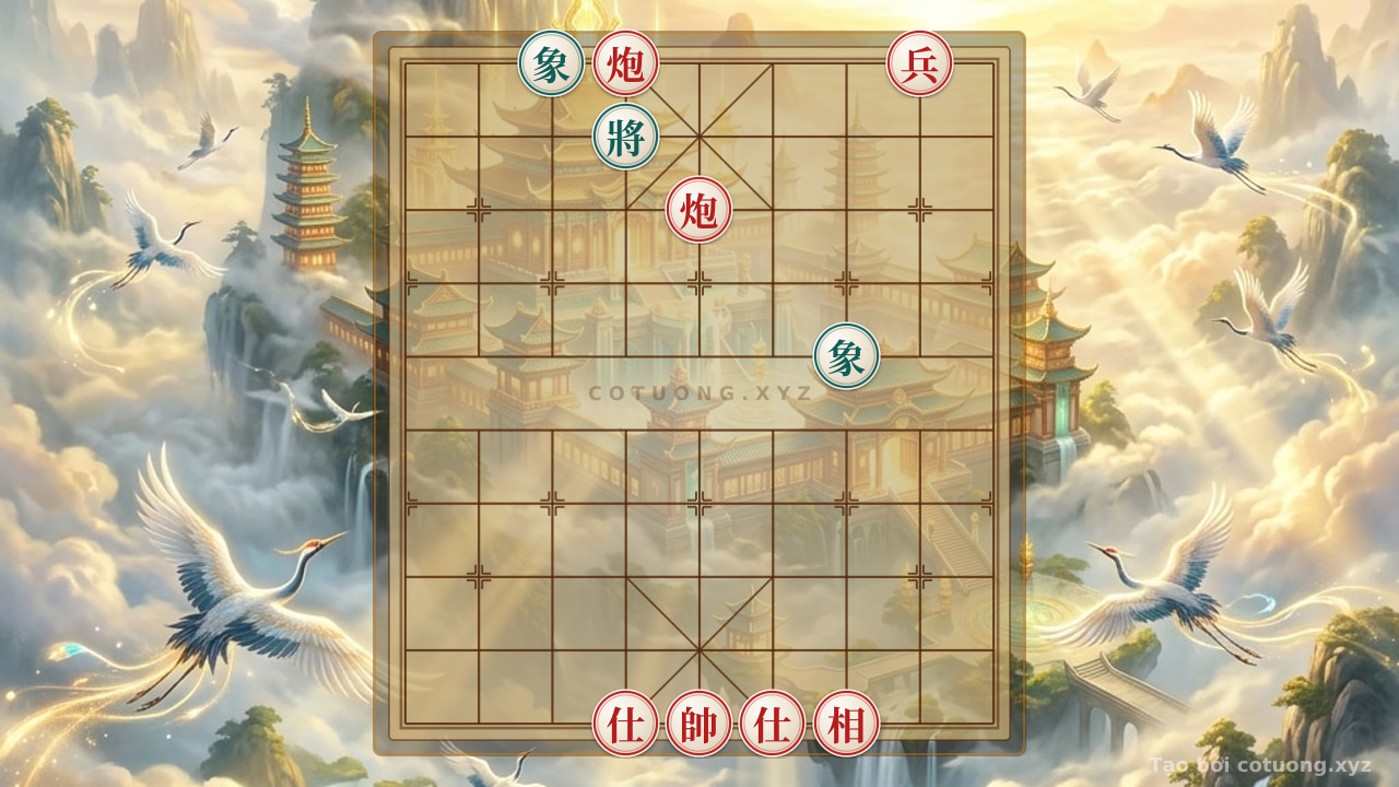 Thế cờ: Xiangqi: Red's Opening Strategy - Attacking Black's Elephant from File 3 Rank 10 — Cờ Tướng Online