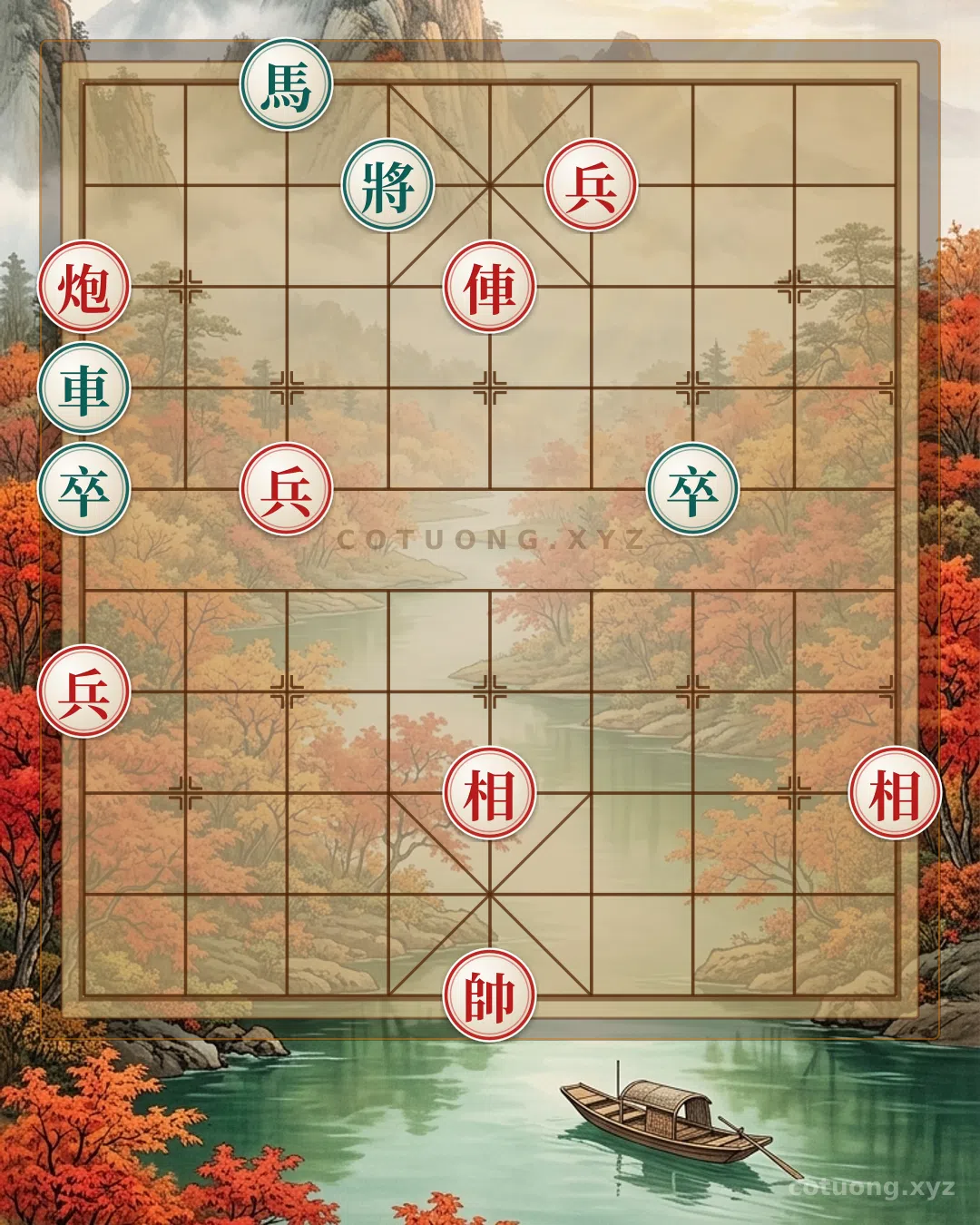 Thế cờ: Red's Thrust: The AI's Axial Assault on Black – The Lesson of a Perilous Gambit — Cờ Tướng Online
