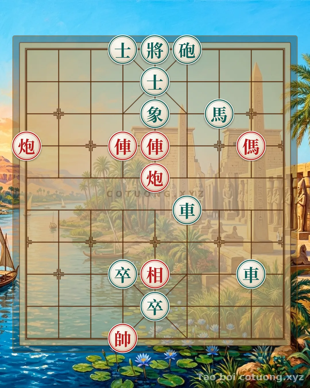 Challenge: Song xa pháo giáp công đoạt tướng - Can you solve it?
