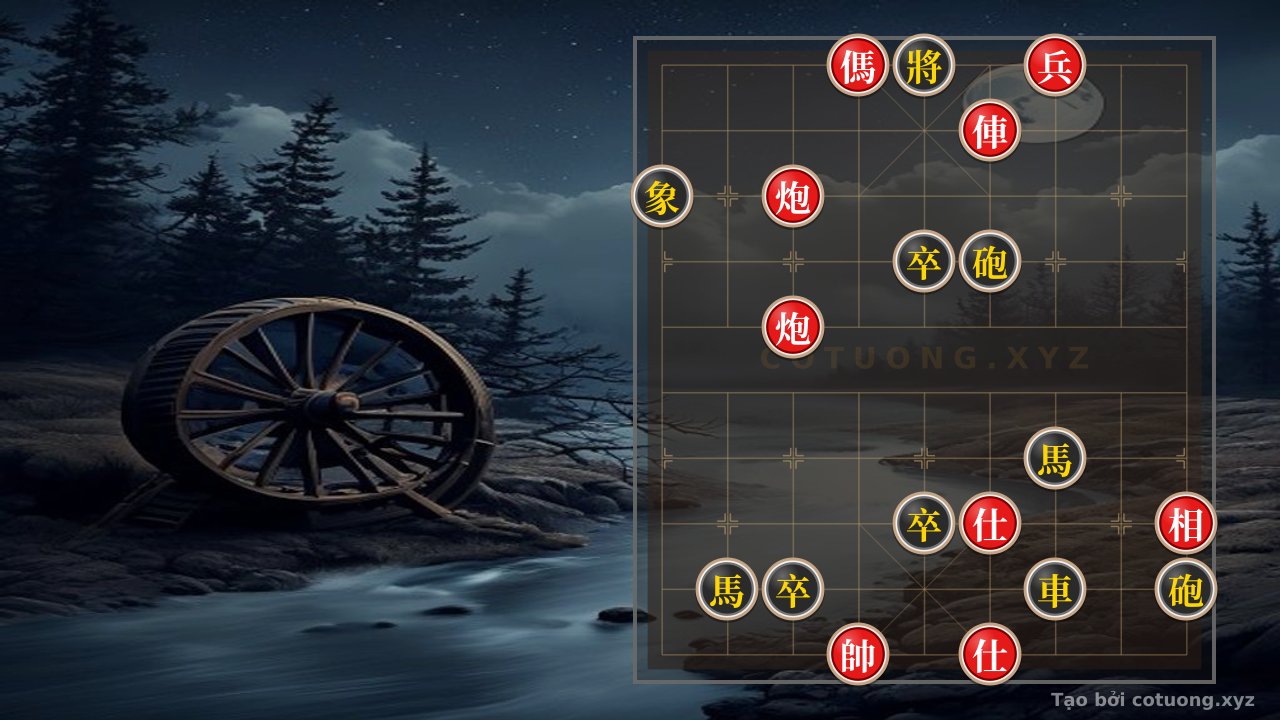 Thế cờ: How to Read Xiangqi (Chinese Chess) Board - Analyzing the 5/10 Formation with Direct Attack — Cờ Tướng Online