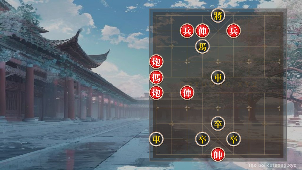 Thế cờ: Red's Thrusting Move: The Decisive 5/10 Position in Xiangqi Where Rook and Horse Interlock Determines Victory — Cờ Tướng Online