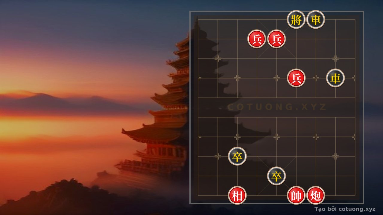 Thế cờ: The deadly 'Empty Cannon' trap in this Xiangqi position: Be cautious when Red plays Rook 7 — Cờ Tướng Online