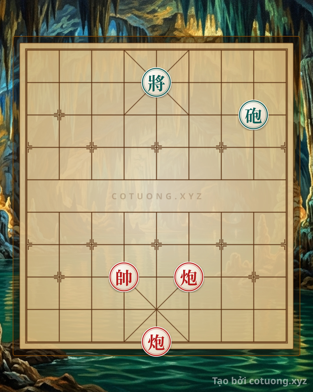 Thế cờ: Xiangqi Board: Dangerous Counterattack from the Deadly Opening — Cờ Tướng Online