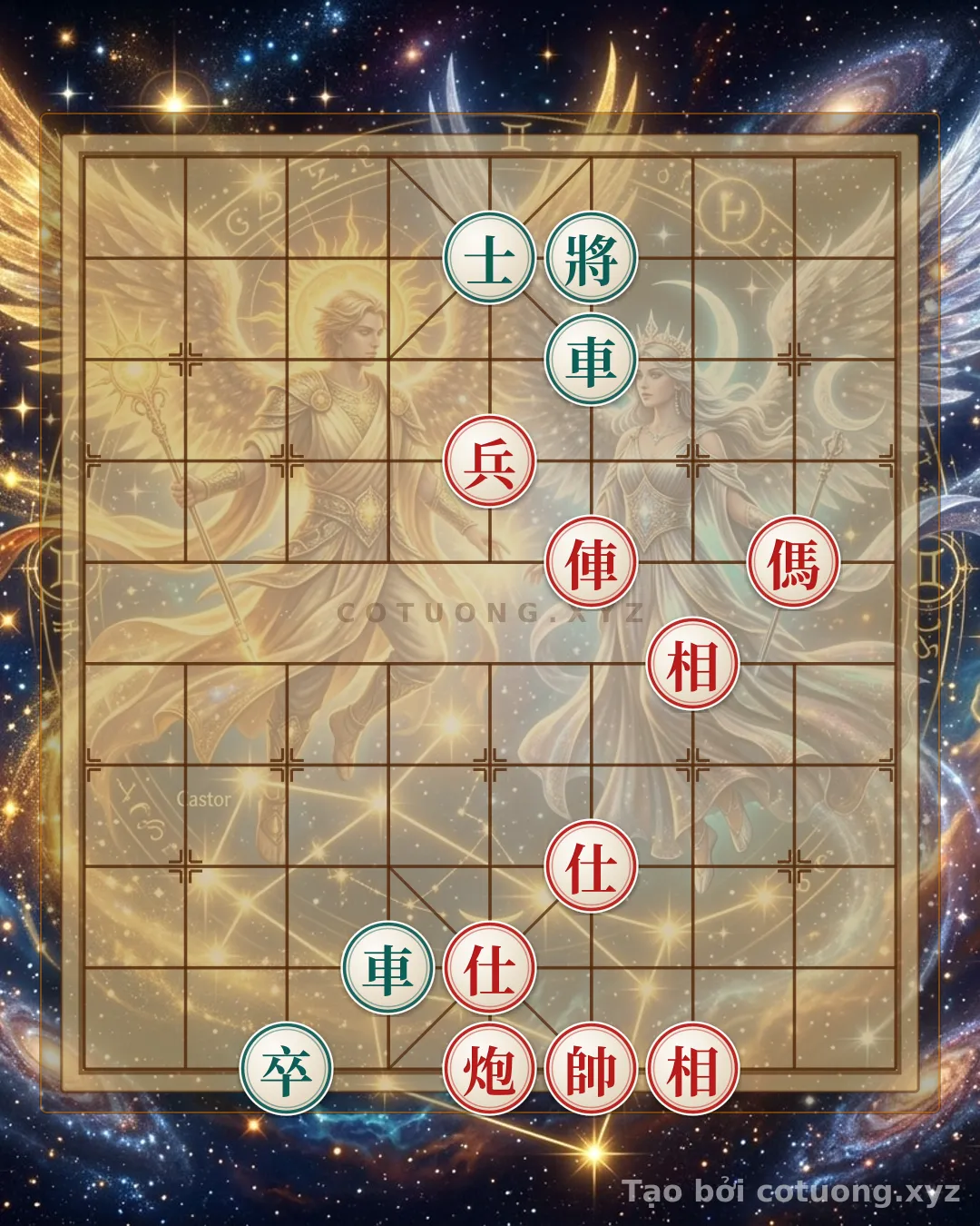 Thế cờ: Endgame Masterpiece: Red Rook Cannon Horse vs. Black Double Rooks - The Unmissable Tactical Trap — Cờ Tướng Online