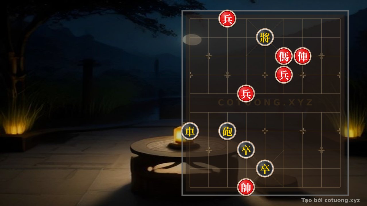 Thế cờ: Red General Exposed on the 7th Rank, 10th File: 