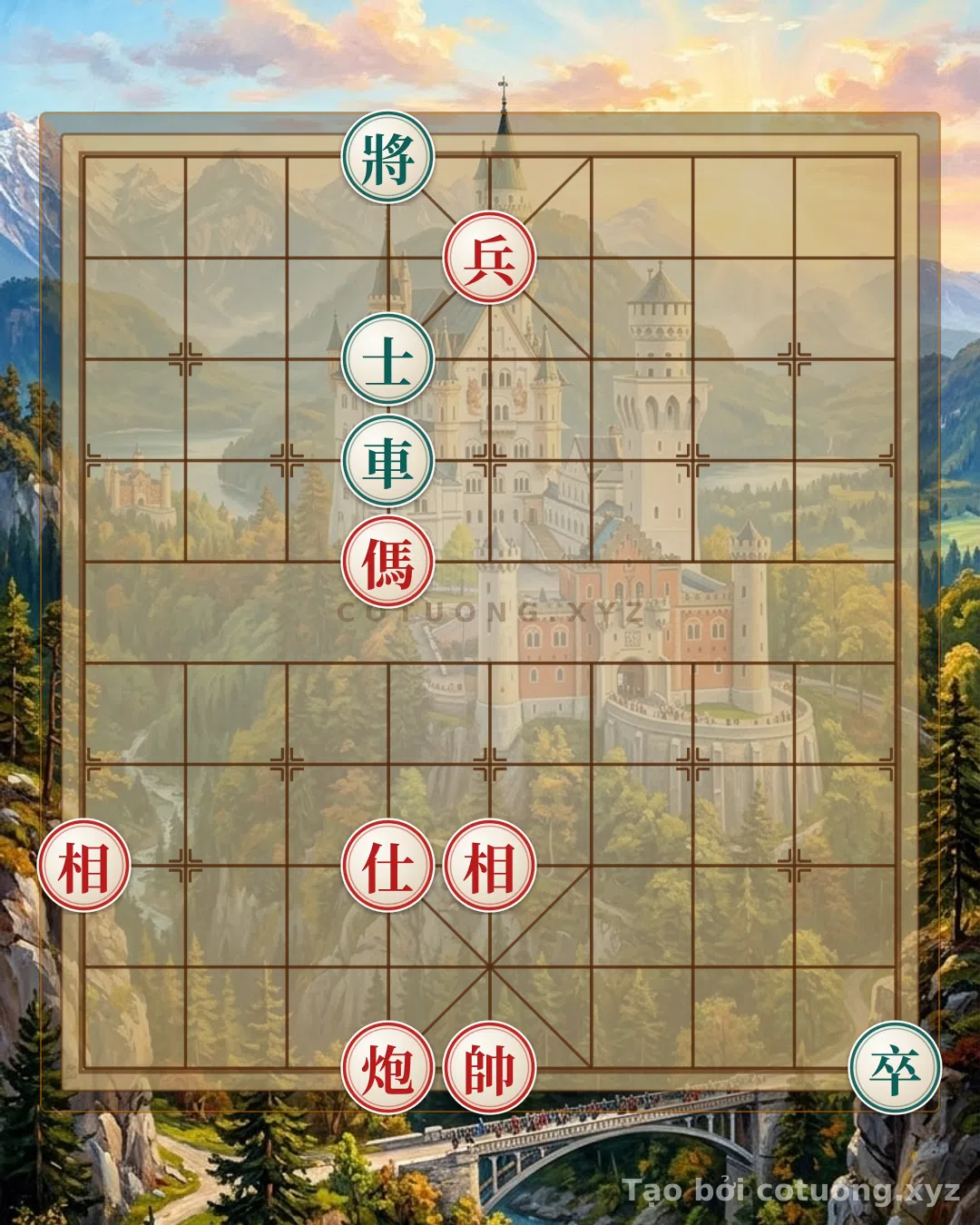Challenge: Red General Chess: The 'Double Horse Interlocking' Strategy to Defeat Black in 7 Moves - Can you solve it?