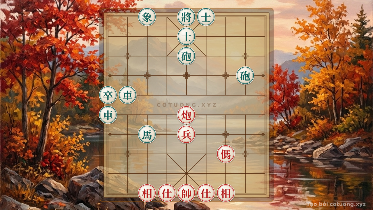 Thế cờ: Red Cannon and Horse vs. Black Chariots: The Legendary Resilience in the Jianghu Chessboard — Cờ Tướng Online