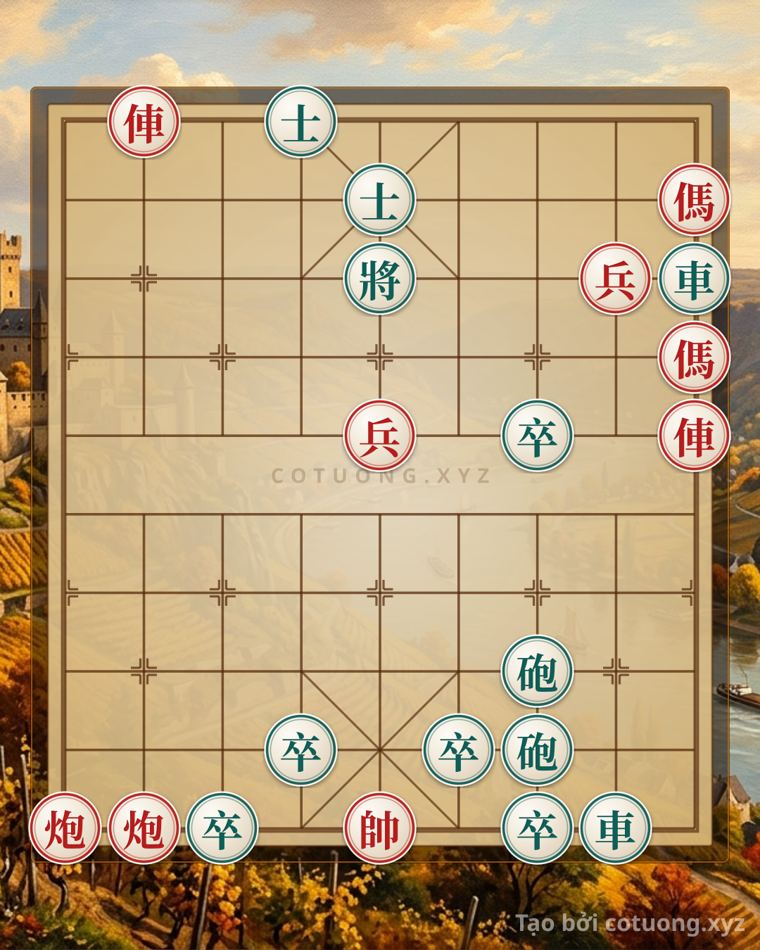 Thử Thách: Thế Cờ Tướng Đỏ: Lộ 8 Hàng 10 - Chiến Thuật Sát Pháp Đỉnh Cao - Bạn có thể giải được?