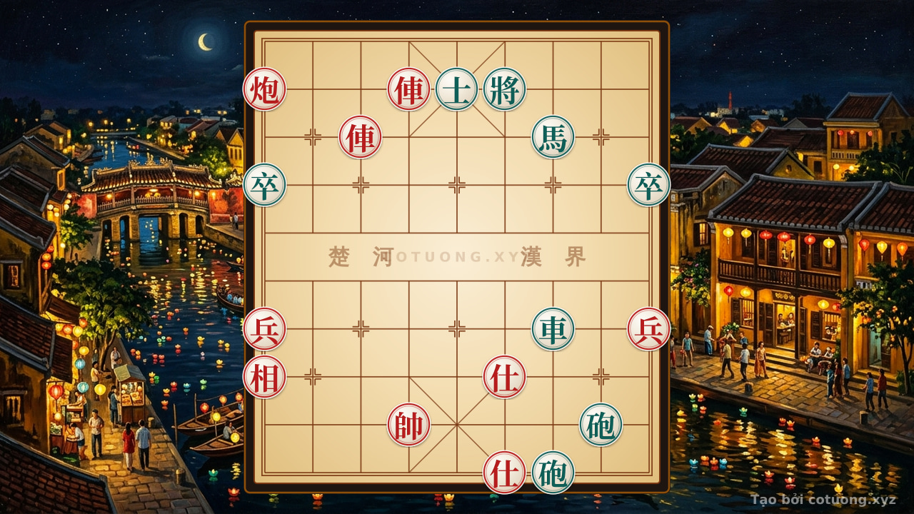 Thế cờ: Modern Xiangqi Formation: Red Cannon Thunders, Black Chariot Drowns in Flames — Cờ Tướng Online