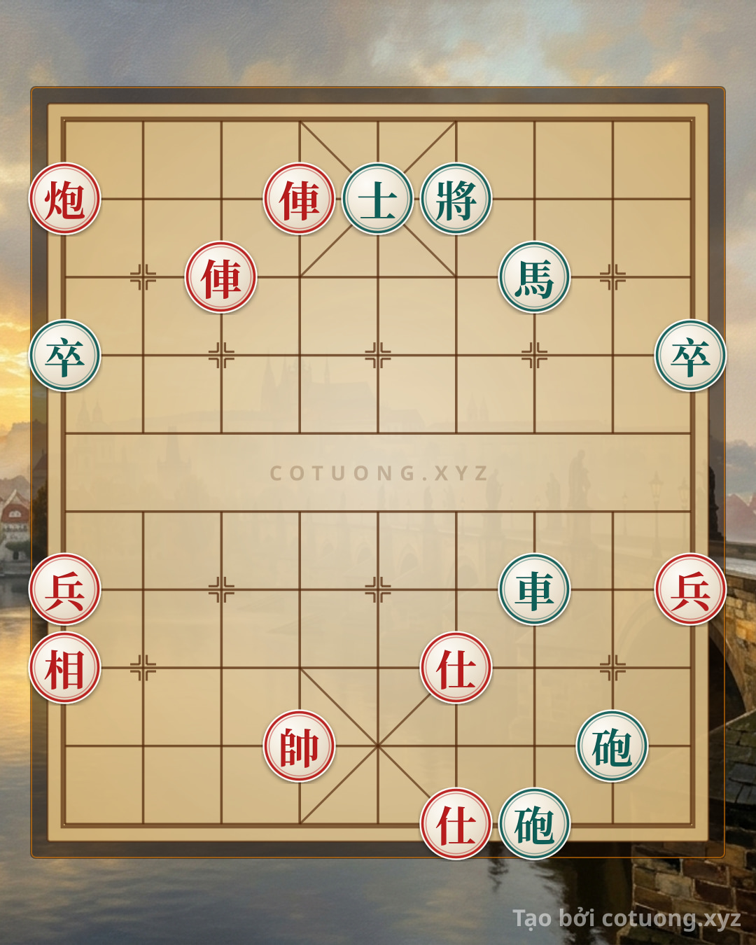 Challenge: Modern Xiangqi Formation: Red Cannon Thunders, Black Chariot Drowns in Flames - Can you solve it?