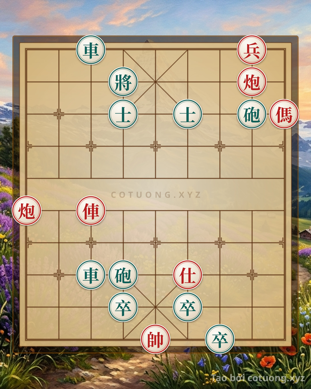 Challenge: Xiangqi: The Strategy of the Red Cannon and Red Chariot to Defeat Black in 10 Moves - The Technique of Xich Bi - Can you solve it?