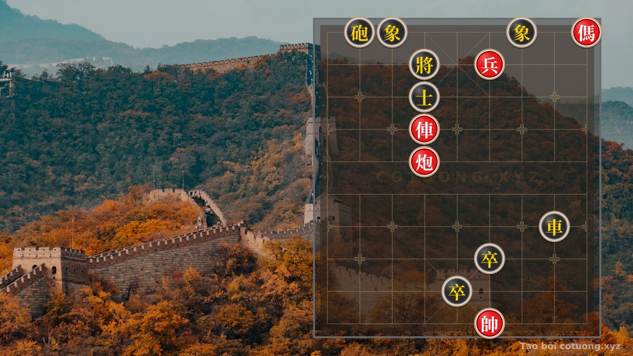 Thế cờ: Red Cannon 'File 2 Rank 10' - The General's Headache in the Epic Battle — Cờ Tướng Online