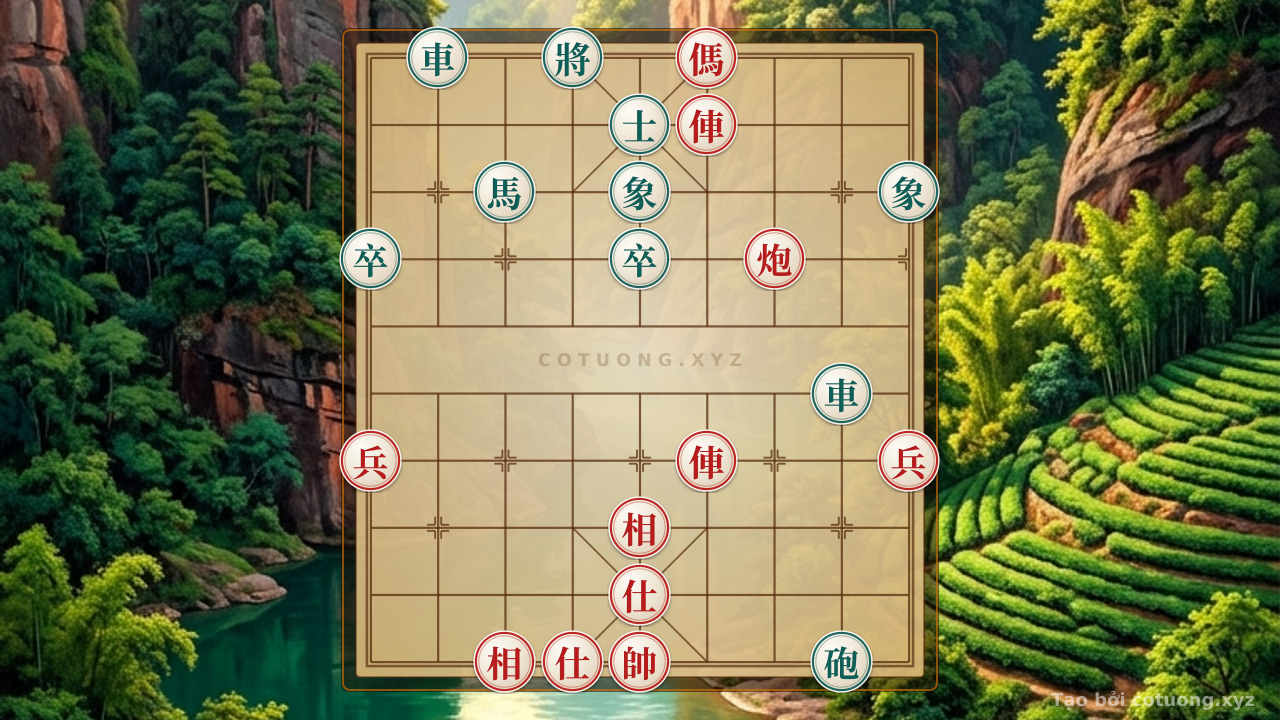 Thế cờ: Red General: Strategy for Exploiting the Black Chariot on File 2, Rank 10 - Winning Tips — Cờ Tướng Online