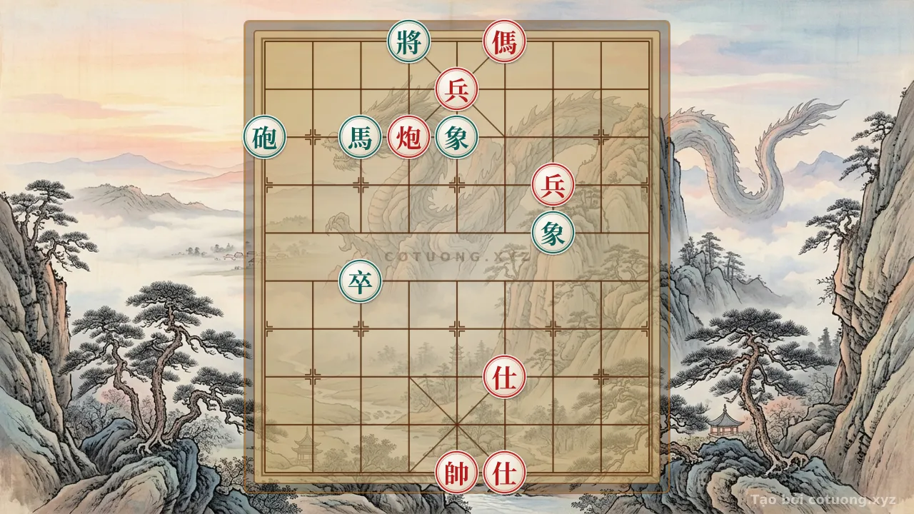 Thế cờ: Hidden General Chess: Decoding the Strong Defensive Strategy for Beginners — Cờ Tướng Online