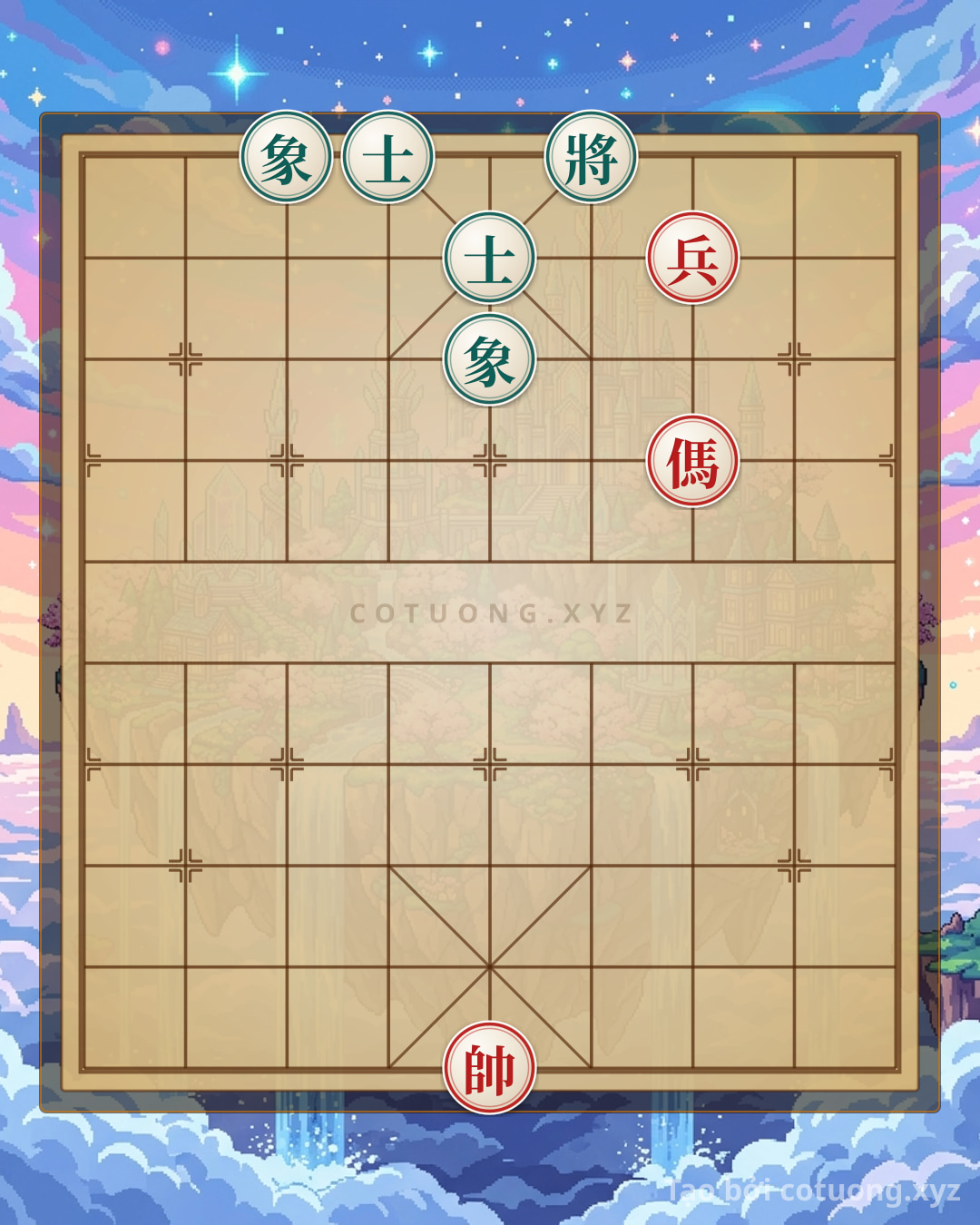 Thế cờ: Xiangqi Super Hard: Red and Black in Battle — Cờ Tướng Online