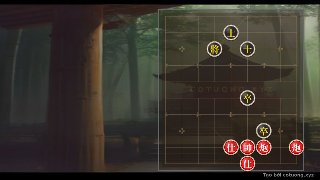 Thế cờ: Secret Trick of the Empty Cannon: How Red Can Rotate and Control the Online General's Board with Two Isolated Cannons — Cờ Tướng Online